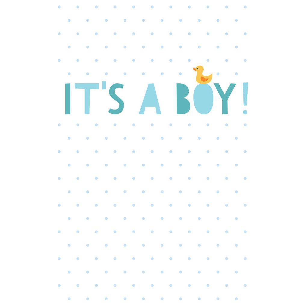 It's A Boy baby card from Pictura featuring a cheerful design, perfect for celebrating a new baby's arrival in everyday greeting cards
